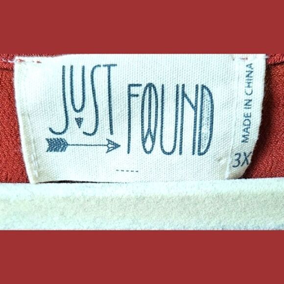 "JUST FOUND" Plus Size Long Pleated Rustic Red Maxi Dress - Picture 12 of 14